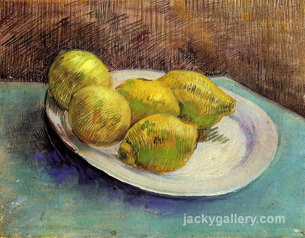 Still Life with Lemons on a Plate, Van Gogh painting